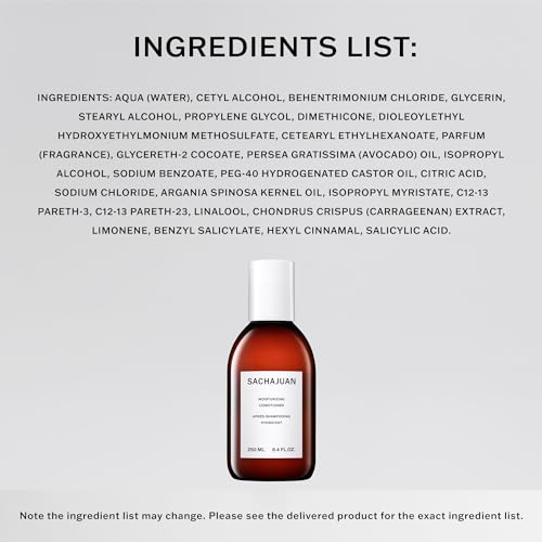 SACHAJUAN Moisturizing Conditioner, Repairs Damaged, Dry Bleached, Colored Hair, Moisture-Rich with Argan Oil