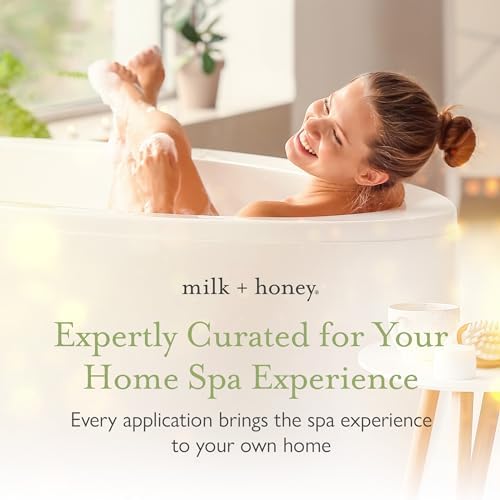 milk + honey Muscle and Bath Soak No. 18, Moisturizing Epsom Salt Bath Soak with Eucalyptus, Arnica, Rosemary and Sweet Marjoram, 10 oz