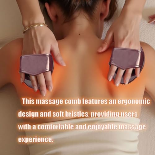 Ergonomic Massage Brush with Non-Slip Grip - Full Body Relaxation Tool, Perfect with Oils & Creams(2PCS)