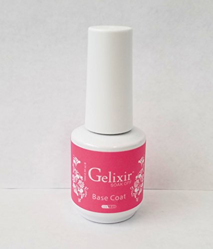 GELIXIR - Soak Off Gel Base & No-Wipe Top Coat - .5 Oz / 15 mL