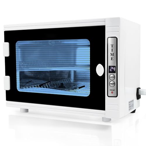 Nail Tool Cleaning Machine, 12L High Capacity Multi-Functional Nail Cleaner Box Manicure Tool Cleaning Cabinet Salon Equipment for Spa Beauty Home Metal Tools