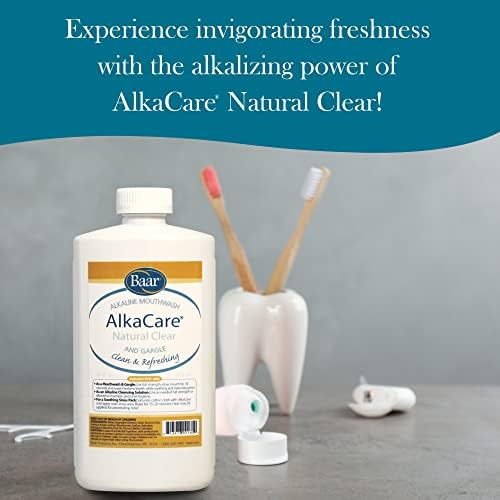 AlkaCare Natural Clear Mouthwash and Gargle, 16OZ.