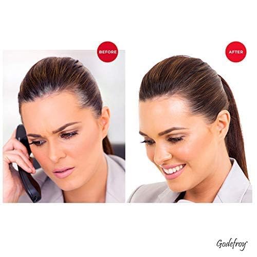 Godefroy Hair Color Tint Kit for 100% Gray Coverage, Medium Brown, 20 Applications, Long-Lasting Root Touch-Up for Men & Women, Pre-Measured Capsules, No Waste, DIY Salon-Quality Results at Home