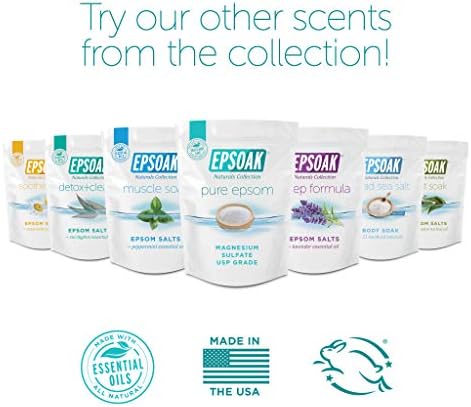 Epsoak Scented Epsom Salt Bundle - Sleep Formula 2 lbs. & Muscle Soak 2 lbs.