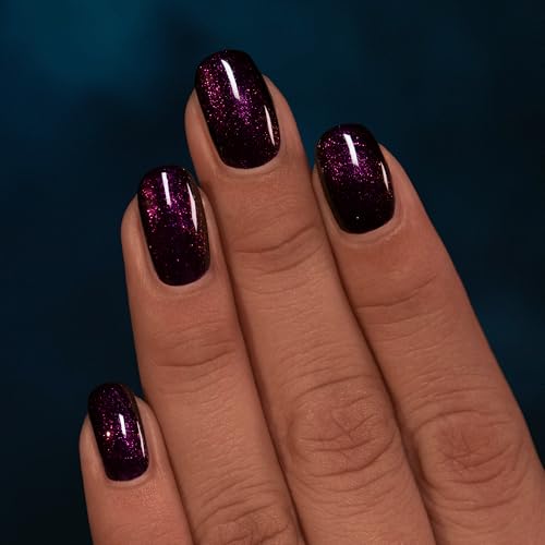 ILNP Bewitched - Blackened Eggplant Shimmer Nail Polish - Vegan, Cruelty Free, Non Toxic