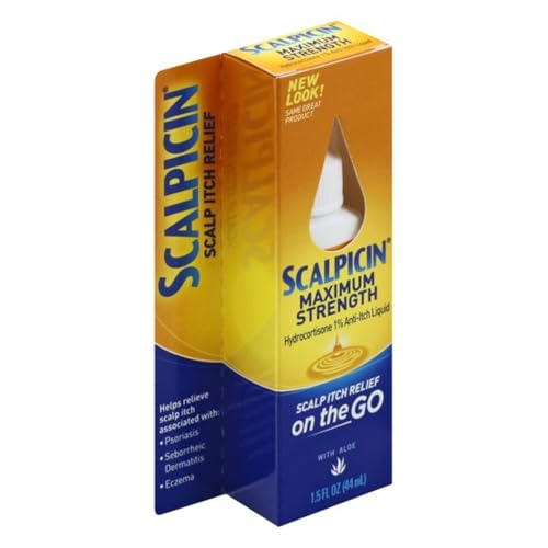 Scalpicin Scalp Itch Relief, 1.5 fl Oz. Maximum Strength (Pack of 6)
