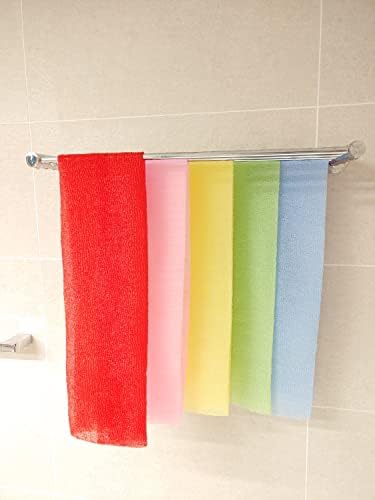 Korean Exfoliating Washcloth Shower Towel, Large Size, 5 Colors, Exfoliating Body Scrubber for Removing Dry Skin, Reusable (10, Mix)