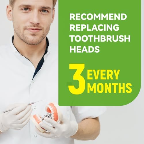 Bamboo Toothbrush Heads Compatible with Philips Sonicare, Soft Castor-Oil Bristles, Biodegradable Toothbrush Replacement Heads, Eco-Friendly & Daily Cleaning