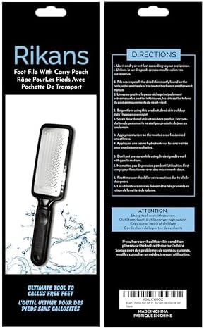 Rikans Colossal Foot File, Professional Foot Rasp Callus Remover, Foot Care Pedicure Tool to Remove Hard Skin,Can Be Used on Wet or Dry Skin, High Grade Stainless Steel File (Foot File Set)