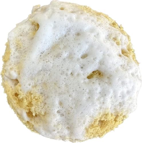 Michelle's Melting Pot Exfoliating Foam Sea Sponge, Natural Feel, Shower Loofah, Bath Sponge, Rich Lather (Set of 3)