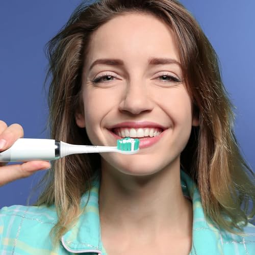 Replacement Toothbrush Heads Compatible with Philips Sonicare Protectiveclean C1 C2 4100 5100 6100 9024 6250, White, 10 Sonic Electric Brush Head (Green White, Medium)