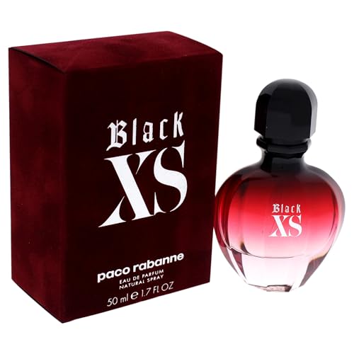 Paco Rabanne Black Xs Fragrance For Women - Floral, Woody, Musk Fragrance - Notes Of Cranberry, Black Violet And Vanilla - Exudes Sophistication - Recommended For Daytime Wear - Edp Spray - 1.7 Oz