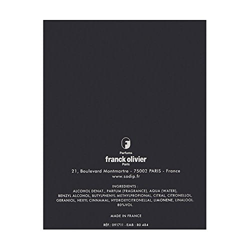 Frank Olivier Black Touch for Men Eau De Toilette Spray, 3.3 Ounce