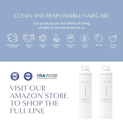 AIIR Flexible Hold Hairspray - Finishing Spray with Light Hold, Soft & Touchable Finish, Enhance Style & Shine, Fight Frizz with Humidity Resistance, Lightweight Hairspray for Fine Thin Hair, 9 oz