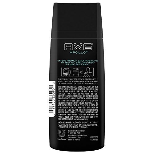 AXE Body Spray for Men Apollo 4 oz (Pack of 2)