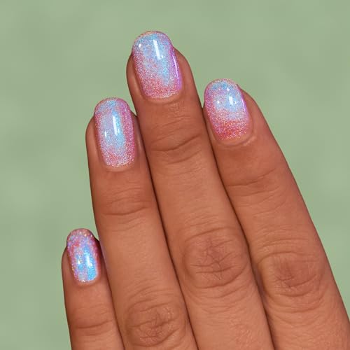ILNP Flower Child - Radiant Soft Pink to Blue Shimmer Nail Polish - Vegan, Cruelty Free, Non Toxic