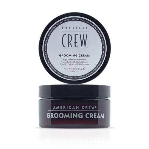 American Crew Men's Grooming Cream (OLD VERSION), Like Hair Gel with High Hold with High Shine, 3 Oz (Pack of 1)