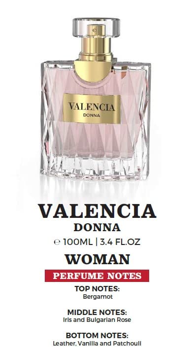 Milestone Valencia Donna Pour Femme - Eau de Parfum Vaporisateur Spray - Long Lasting EDP | 100 ml