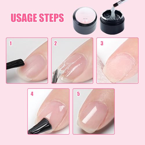 Nail Repair Protection Gel, 2025 New Broken Nail Repair Kit for Natural Kit, Upgrade Instant Cracked Nail Repair Gel Nail Repair Kit for Cracked Natural Nails Quick Fix (3.5 Fl Oz)