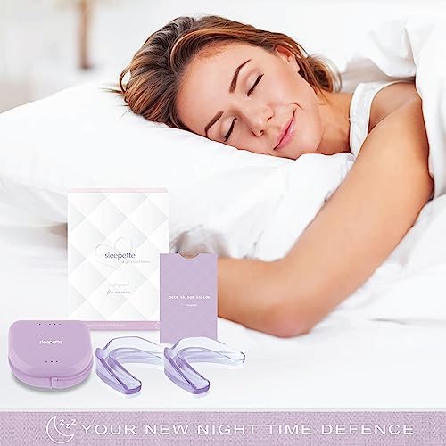 Night Guard for Women, TMJ Mouth Guard for Grinding Teeth at Night Jaw Clenching & Bruxism - Moldable Dental Night Guard for Teeth Grinding Mouth Guard for Sleep, 4 x Nightguard 2 x Sizes