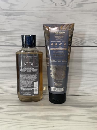 Bath & Body Works After Dark Men's 3-in-1 Hair, Face & Body Wash and Body Cream 2 Piece Set