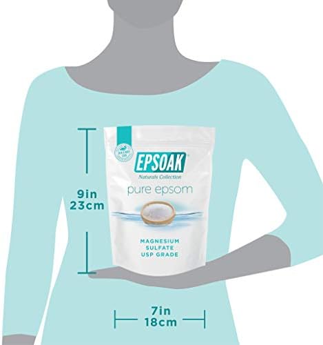 Epsoak Epsom Salt 4 lbs. USP Magnesium Sulfate (Qty. 2 x 2 lb. Bags)