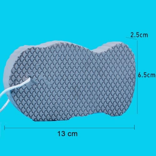 3Pcs Magic Exfoliating Bath Sponge,3D Super Soft Exfoliating Bath Sponge,Remover Dead Skin for Adults Children and Pregnant Women,Reusable(Blue+Pink+Gray)