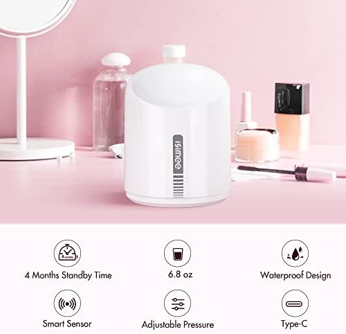 Automatic Makeup Remover Dispenser, Electric Micellar Water and Smart Nail Polish Remover, 6.8OZ Type-C Charger, 4 Months Battery Life for Liquid Oil Facial Toner