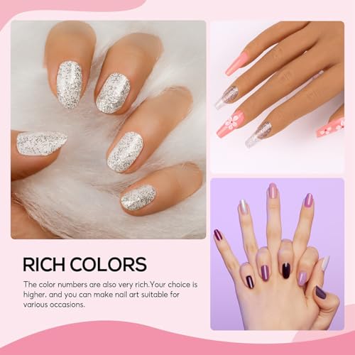 Major Dijit Complete Acrylic Nail Starter Kit with LED Lamp, 12 Colors Powder & Liquid, Base/Top Coat, Primer, Electric Drill – DIY Nail Art Tools for Home & Salon