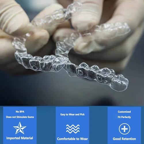 Custom Night Guard, Durable Mouth Guard Teeth Guard Ultra Thin Brace Dental Day Guard Clear Teeth Retainer - One Pack Upper Guard