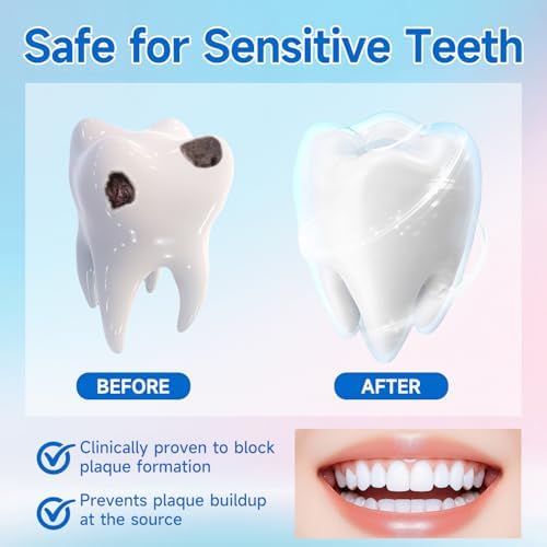 Advanced Niacinamide Whitening Toothpaste - Brightens Teeth Safely, Strengthens Enamel & Provides 24-Hour Fresh Breath Fluoride-Free Formula is Suitable for Sensitive Teeth