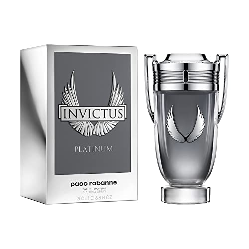 Rabanne Invictus Platinum Eau De Parfum Spray for Men, 6.8 Ounce