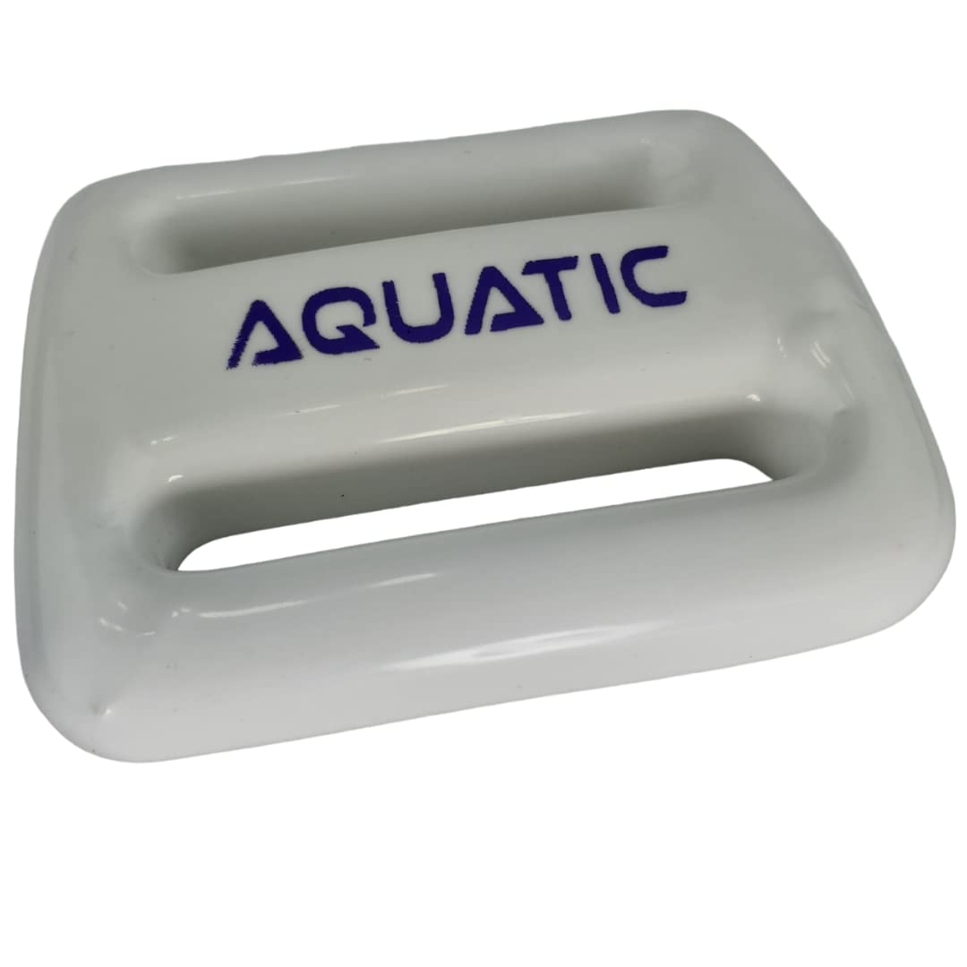 AQUATIC - Dive Weights - 1.1lb or 2.2lb or 3.3lb (0.5Kg or 1Kg or 1.5Kg) - Coated White for Scuba, Freediving, Spearfishing (1.1lb (0.5Kg))