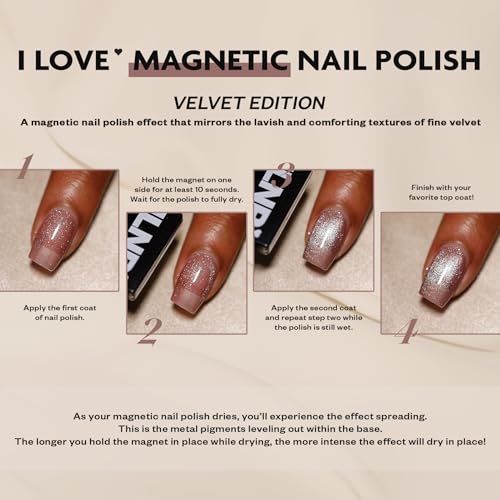 ILNP Skye - Pale Blue Magnetic Shimmer Nail Polish