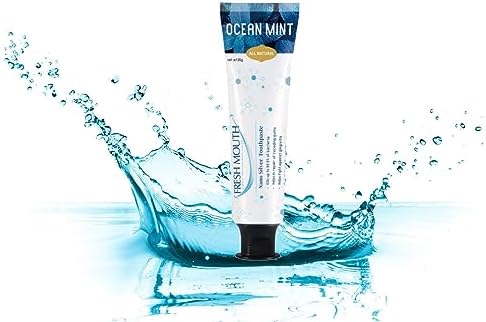 Fresh Mouth Nano Silver Toothpaste Ocean Mint 2.29oz (Single pack)- Improved Formulation