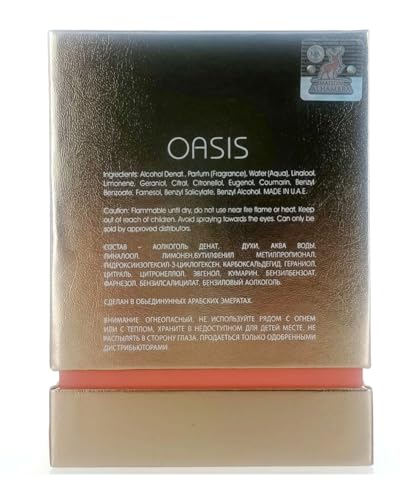 Maison Alhambra Oasis Eau de Parfum Spray for Unisex, 3.4 Ounce