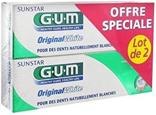 Gum Original White Toothpaste 2 x 75ml