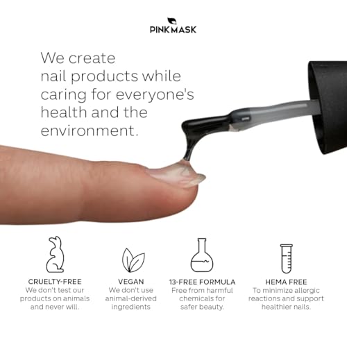 PINKMASK Easy Gel 1oz 30g-Cover Pink, Professional Builder Enhancement Gel-Quick Nail Extension for Beginner DIY, Nail Strengthener-Long Lasting-Salon Quality-Thickening Solution