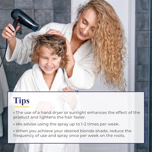 Camomila Intea Hair Lightener For Kids– Premium Sun Lightening Spray for Hair – Chamomile Hair Lightener Spray for Naturally Lighten Hair – No Bleach/Ammonia – Child-Friendly Formula - 3.4 Oz