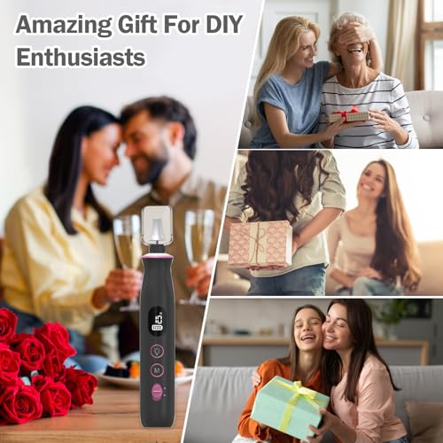 Cordless Electric Nail File Set, 10 Speeds Professional Manicure Pedicure Kit with LED Light, Portable Nail Drill for Natural & Acrylic Nails, Human & Pet Thick Toenails, w 120*Sanding Bands (Black)