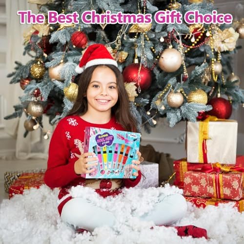 Kids Nail Polish Set for Girls, Nail Art Kit for Ages 7-12 - Girl Gifts - Nail Polish Non Toxic Girl Stuff for Spa Makeup Manicures - Birthday Gift Toys for Girls 7 8 9 10-12 Years Old