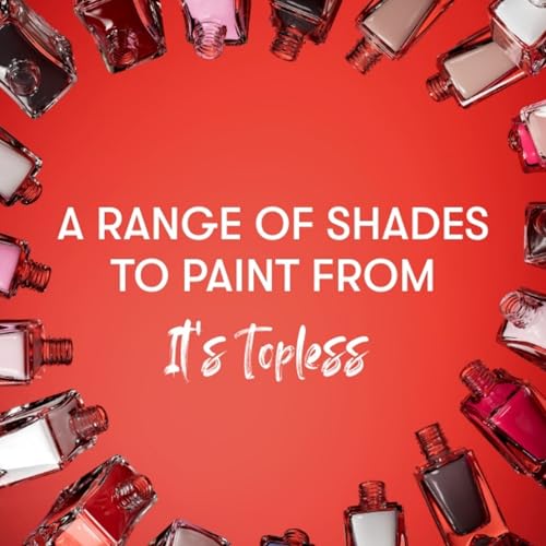 Nails Inc It's Topless Gel-Like Nail Polish Duo, 4-in-1 Base Coat, Treatment, Color & Top Coat, Long Lasting, Strong, Chip Free Nails, Glossy Salon Quality Manicure, Air Dry Nail Polish, 2 Piece Set