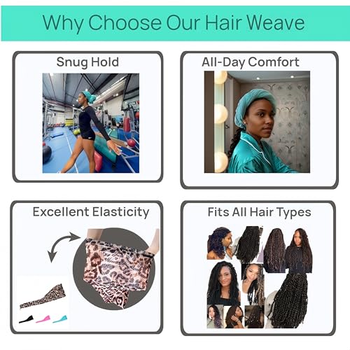 Roaming Hair Weave Sleeve for Locs – Extra Long Hairsleeve for Braids, Dreadlocks & Twists – Breathable Loc Sleeve for Women – Stretchy, Reusable, Lightweight Hair & Wig Cap (Black)