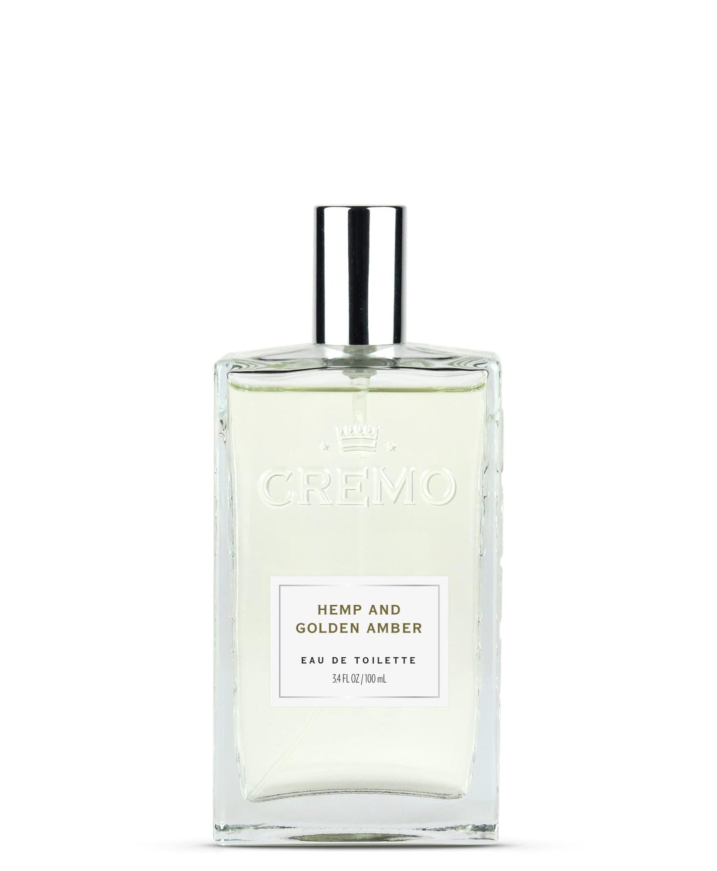 Cremo Hemp & Golden Amber Cologne Spray, A Unique Yet Sophisticated Blend Of Hemp, Ginger And Golden Amber, 3.4 Fl Oz