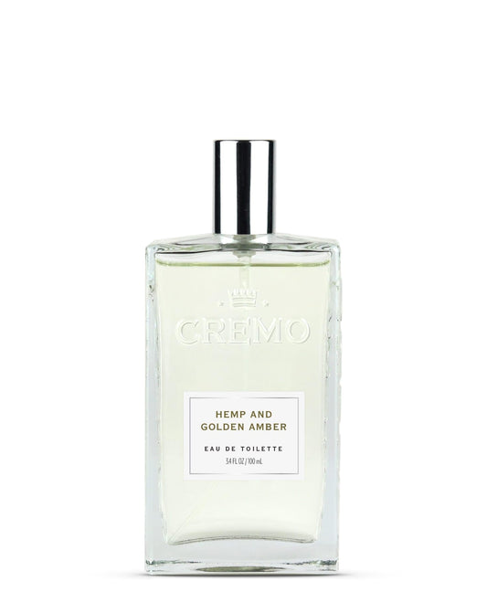 Cremo Hemp & Golden Amber Cologne Spray, A Unique Yet Sophisticated Blend Of Hemp, Ginger And Golden Amber, 3.4 Fl Oz