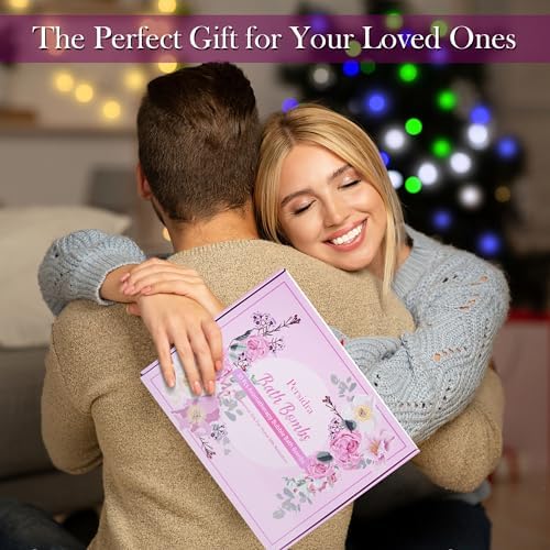 Bath Bombs for Women Gift Set - 30 Natural and Organic Bath Bombs with Essential Oils & Moisturizing Shea Butter, Spa Birthday Gift, Mother's Day, Selfcare Gifts for Her, Women, Bridesmaid Gift