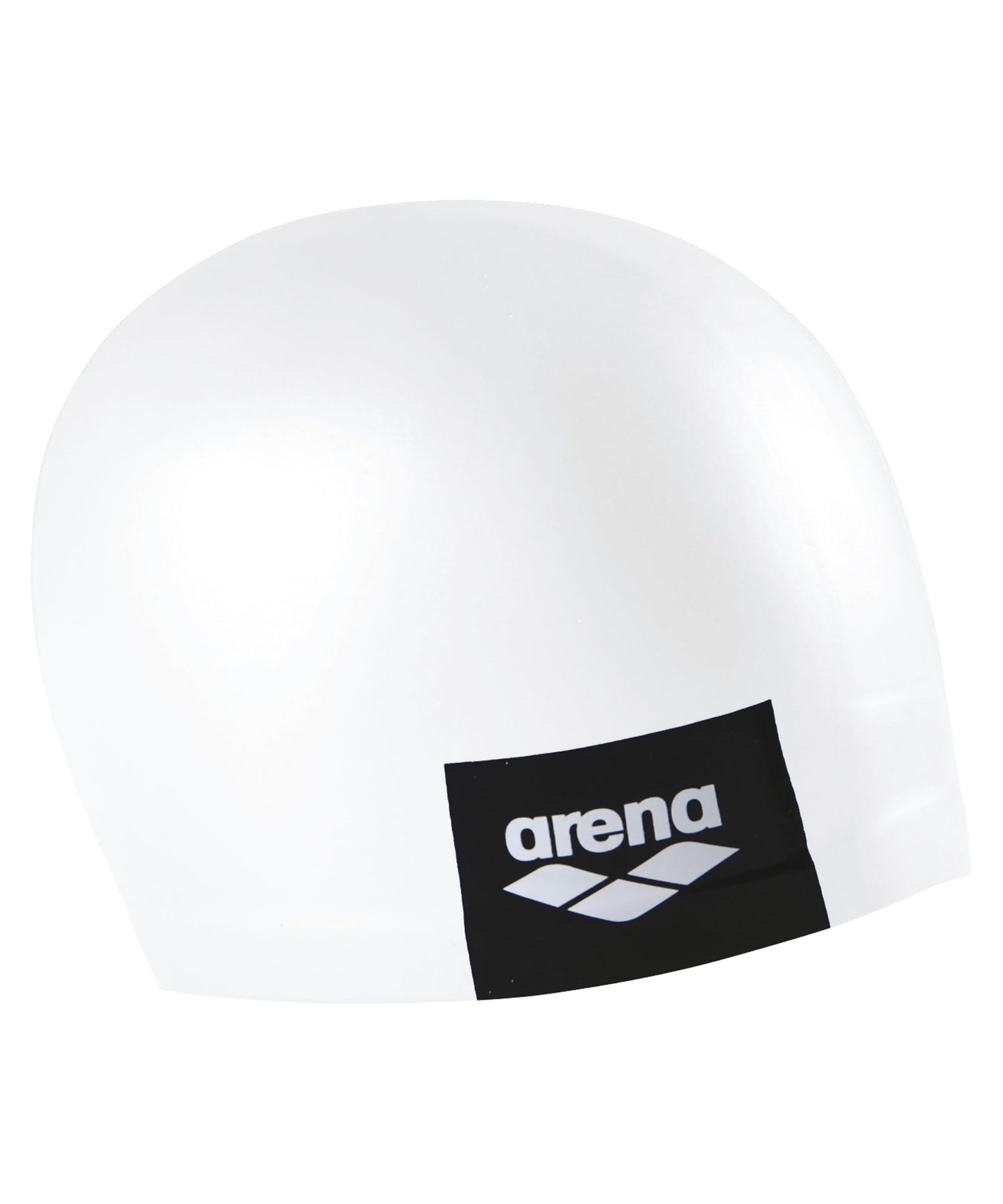 Arena Unisex Adult Logo Molded Silicone Training Swim Cap for Intensive Swimming Reduced Drag Durable Wrinkle Free Fit, White