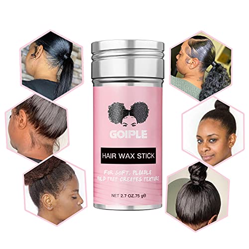 Goiple Electric Hot Comb Pink Hair Straightener Electrical Straightening Comb Curling Iron for Natural Black Hair Wigs with Wide Tooth/Rat Tail Comb, Wax Stick, Wig Cap, Edge Band, Hair Clips