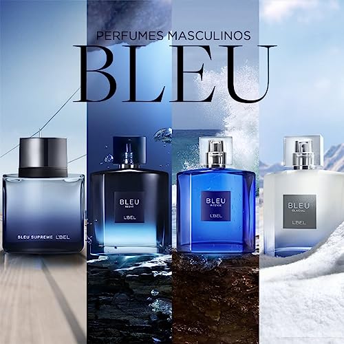 L'BEL - Bleu Intense Perfume para Hombre Larga Duración 100 ml/3.4 Oz