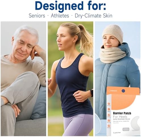 Moisturizing Crack Patches –for Linear, Single Small Crack,for Dry,Cracked Heels,Soles, Toes Skin Relief, Hydrating Care – Flexible & Breathable, 6 Patches